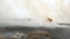 A resident works to extinguish flames after grass was set on fire to form a barrier for new wildfire outbursts, southeast of Moscow, on August 8. <b><a href="http://www.rferl.org/content/As_Russian_Fires_Rage_Forest_Rangers_Fume/2122983.html">Forest and peat fires</a></b> caused by the hottest weather ever recorded in Moscow have killed at least 52 people and made more than 4,000 homeless. <br /><br />Photo by Mikhail Voskresensky for Reuters