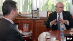 Средба на премиерот Никола Груевски со заменик помошникот на државниот секретар на САД Филип Рикер. 