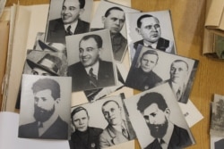 Samples of retouching done by Vladimir Tsetnarovsky from the investigation file into the photograph. The file is now in the Soviet SBU secret police archives in Kyiv.