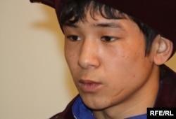 Нұрбол Қалжанов, бокстан 54 келі салмақ дәрежесінде жастар арасында Азия чемпионы. Алматы, 11 наурыз, 2010 жыл.