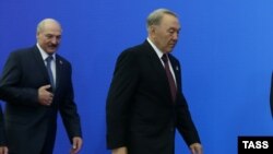 А. Лукашэнка і Н. Назарбаеў