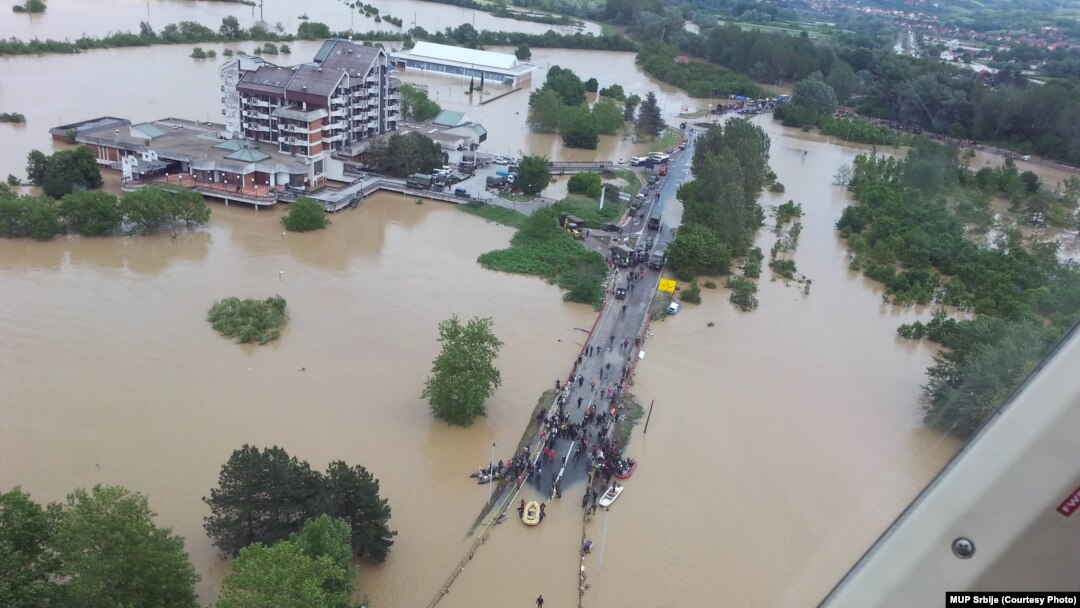 Поплави во Обреновац, Србија.