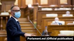 Ministrul Justiției, Sergiu Litvinenco, prezintă în Parlament modificările la legile procuraturii, 13 august 2021