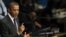 Presidenti Barak Obama gjatë fjalimit në Organizatën e Kombeve të Bashkuara.