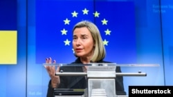 EU foreign policy chief Federica Mogherini (file photo)