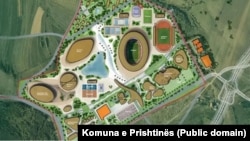Plani i prezantuar nga Komuna e Prishtinës për ndërtimin e "Fshatit Olimpik"
