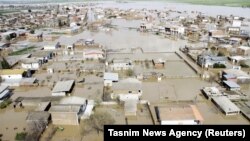 IRAN -- A general view of flooding in Golestan province, Iran, March 22, 2019