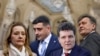 Candidații prezidențiali din România, Elena Lasconi, George Simion, Nicușor Dan și Crin Antonescu (Colaj Europa Liberă România) 