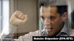 Роман Сущенко в російському суді. Москва, 4 червня 2018 року
