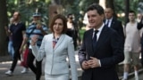 Romania's President Nicusor Dan meets with Moldova's President Maia Sandu in Chisinau