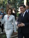 Romania's President Nicusor Dan meets with Moldova's President Maia Sandu in Chisinau