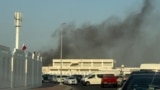 Smoke rises after Israeli strikes in Doha, Qatar, September 9