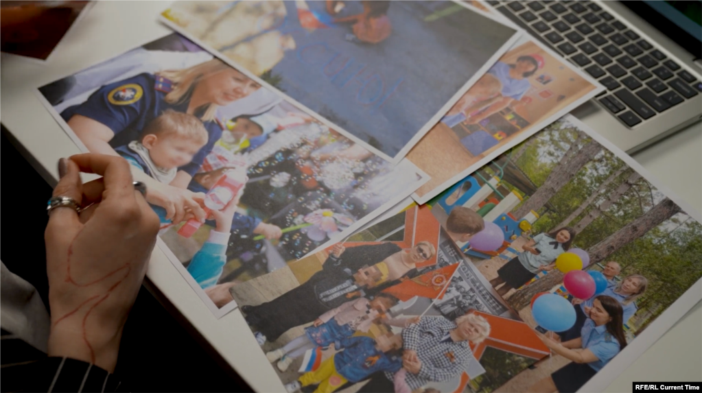 Співробітники силових органів Росії в дитячому будинку «Елочка» в окупованому Криму, де розміщували викрадених із Херсонського будинку дитини дітей