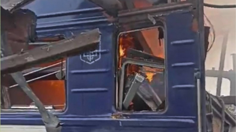 'Dozens' Hurt As Russia Strikes Ukrainian Passenger Train