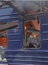 Sumy - train damaged after Russian strike