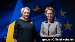 Viorica Dăncilă împreună cu președintele ales al Comisiei Europene, Ursula von der Leyen