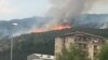Голем пожар во подножјето на Галичица
