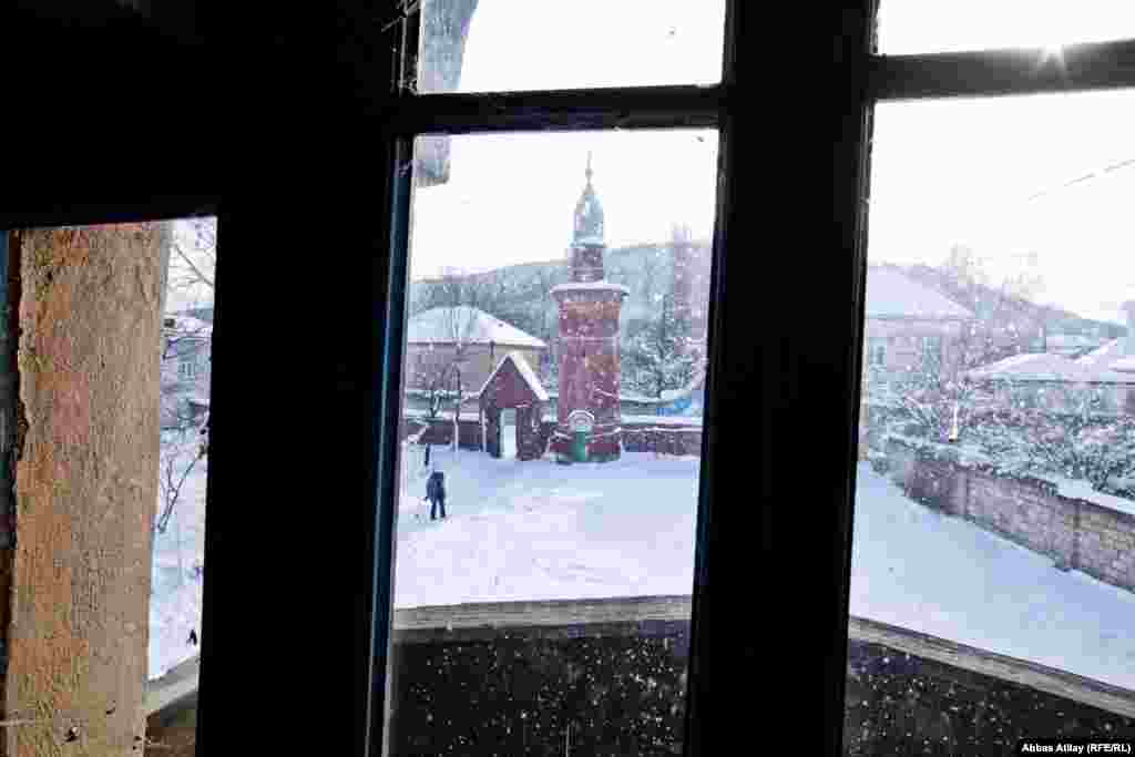 A view of the minaret from the second story