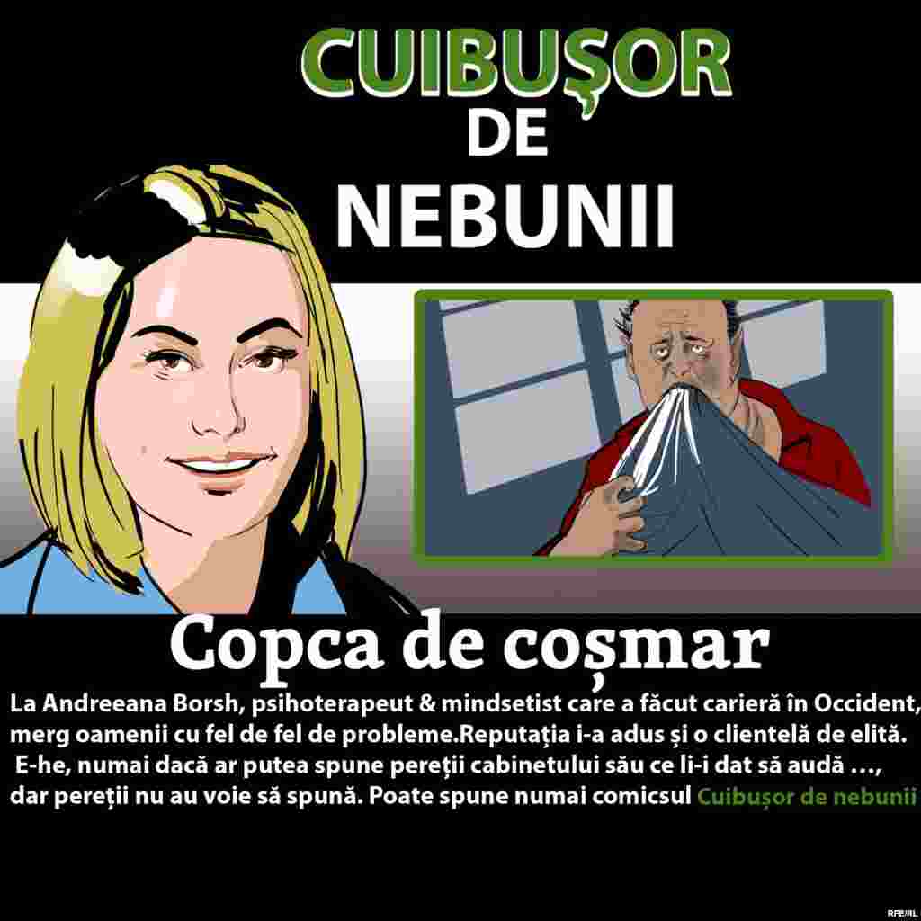 Într-un nou episod electoral al comicsului &bdquo;Cuibușor de nebunii&rdquo;, Igor Dodon are coșmaruri de bobotează. Mindsetista Andreeana Borsh îi propune trei variante de terapie. O va alege președintele pe cea corectă?