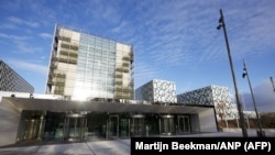 Зградата на меѓународниот кривичен суд во Холандија. 