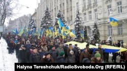 Колона опозиційних сил у Львові