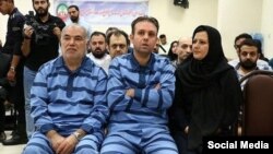 از سمت راست: نجوا لاشیدایی و وحید بهزادی، زوجی که به اتهام «اخلال در نظام ارز و اقتصادی خودرو» در ایران به اعدام محکوم شدهاند
