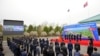 ფოტო არქივიდან: საავტომობილო ხიდის საძირკვლის ჩაყრის ცერემონია. 2025 წლის 30 აპრილი