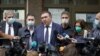 Брифинг на здравния министър Костадин Ангелов, вътрешния министър Христо Терзийски, директора на Центъра за спешна медицинска помощ в София д-р Георги Гелев и старши комисар Красимир Шотаров от Главна дирекция "Пожарна безопасност и защита на населението"
