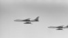 RUSSIA - Celebrations dedicated to 50th anniversary of long-range aircraft. Tu-16 missle carriers are pictured in flight, March 06,1992