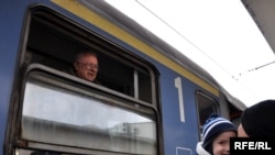 Bosnia and Herzegovina - Train Sarajevo - Belgrade at Train station in Sarajevo, 13Dec2009