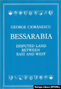 Pagina de titlu a cărții lui George Ciorănescu reunind studiile sale despre Basarabia