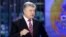 Президент України Петро Порошенко в ефірі телеканалу «Україна». Київ, 7 квітня 2019 року