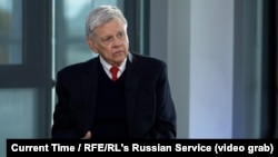 US President Donald Trump’s special envoy for Belarus, John Coale, speaks to RFE/RL in Latvia on September 17. 