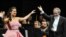 Russian soprano Anna Netrebko (left) and conductor Valery Gergiev (right) have come under fire for their support of the Kremlin's stance on Ukraine. 