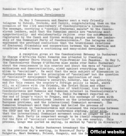 Un raport al Serviciului de cercetare românesc de la REL în 1968