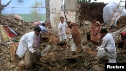 آرشیف، سیلاب‌ها در سال ۲۰۱۵ در ولسوالی بهسود ننگرهار
