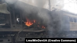 За даними відомства, російський дрон влучив у електровоз