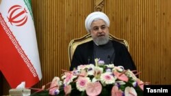 President Hassan Rouhani in Mehrabad airport leaving for a visit to Armenia, September 30, 2019.