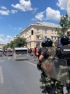 Serbia, Belgrade--Police action to break up protest blockades in Belgrade, June 30 2025 