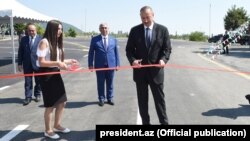 İ.Əliyev Qax-Zaqatala yolunun açılışında