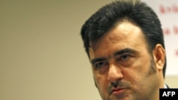 Iranian diplomat Farzad Farhangian - connected to the Iranian Embassy in Brussels, gives a press conference in Oslo