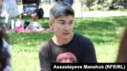 Feminita ұйымының белсендісі Жанар Секербаева. 2021 жыл.