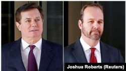 Paul Manafort (stânga) și Rick Gates (dreapta)