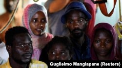 Migranti po dolasku na italijansko ostrvo Lampeduza