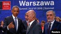 Abdullah Abdullah at the NATO Summit in Warsaw, Poland July 9, 2016.