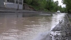 Գուգարքի հիմնանորոգված ճանապարհներին անձրևի ժամանակ հեղեղ է