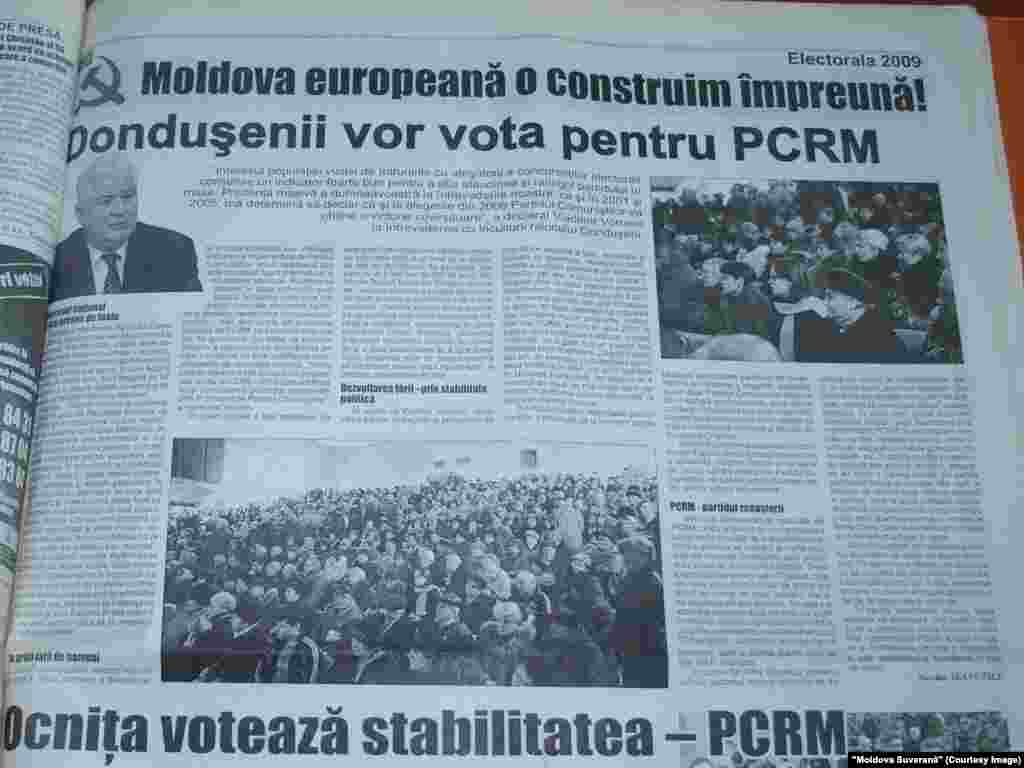 &quot;Moldova Suverană&quot;, 20 februarie 2009