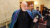 Former Afghan President Hamid Karzai in Moscow on February 5