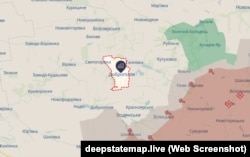 Місто Добропілля на мапі DeepState станом на 29 вересня 2026 року