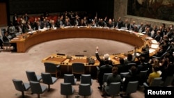 Голосование в Совете Безопасности ООН по санкциям против Северной Кореи, Нью-Йорк, 2 марта 2016 года.